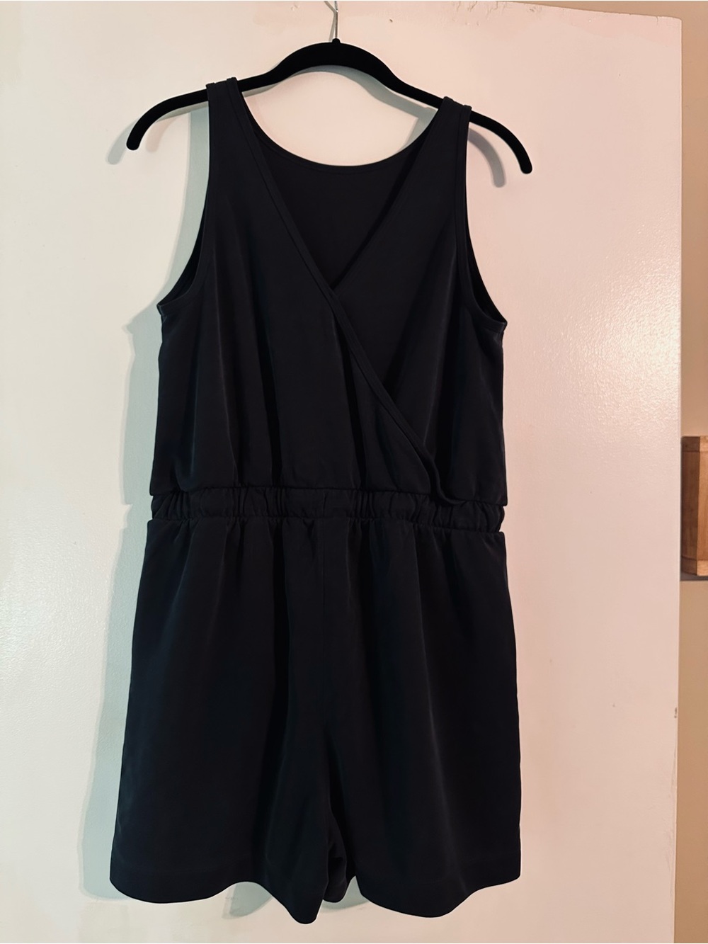 CALIA by Carrie Underwood Black Sleeveless Drawstring Romper Size Large - Picture 2 of 5